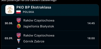 Tak wygląda TERMINARZ Rakowa Częstochowa na mecze w lidze (0 pkt po 3 meczach)